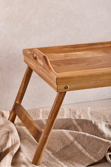 Acacia Wood Foldable Bed Tray - 50x30 cm