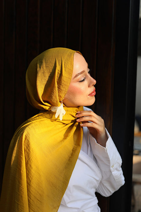 Neo Soft Cotton Shawl - Oxide Yellow ()