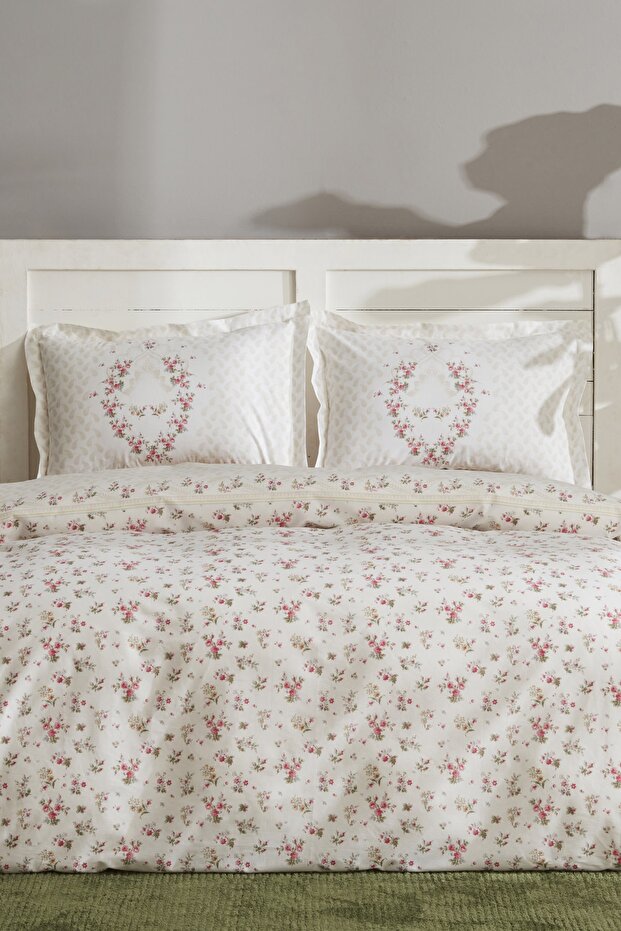 Sonya Single Duvet Cover Set - 100% Cotton Floral Design