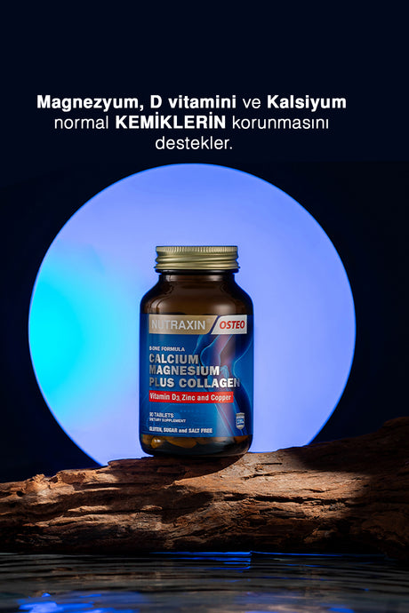 Calcium Magnesium Collagen Vitamin D Zinc Copper Supplement Tablets