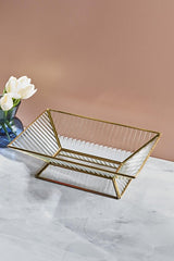 Elegant Glass Footed Serving Stand - Modern Design for Any Occasion