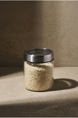 550ml Borosilicate Glass Storage Jar with Stainless Steel Lid
