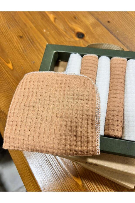 Waffle Natural Special Series 7-Pack 100% Cotton Baby Burp Cloths