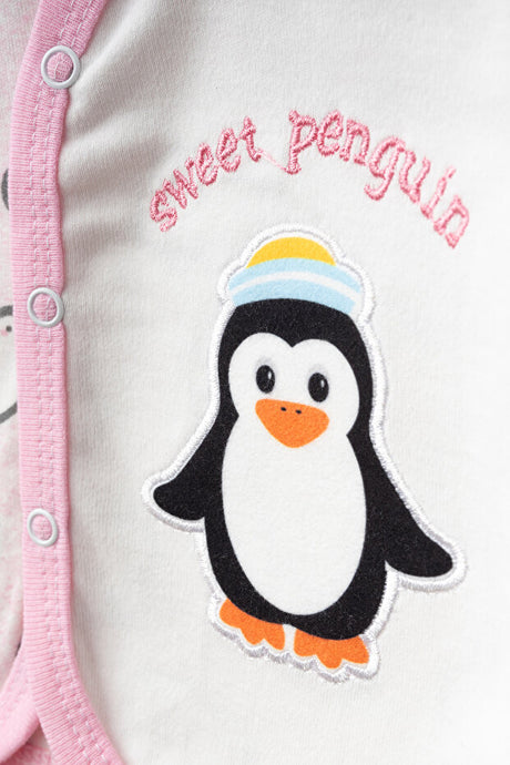 Newborn Penguin 3-Piece Baby Outfit Set - 0-3 Months
