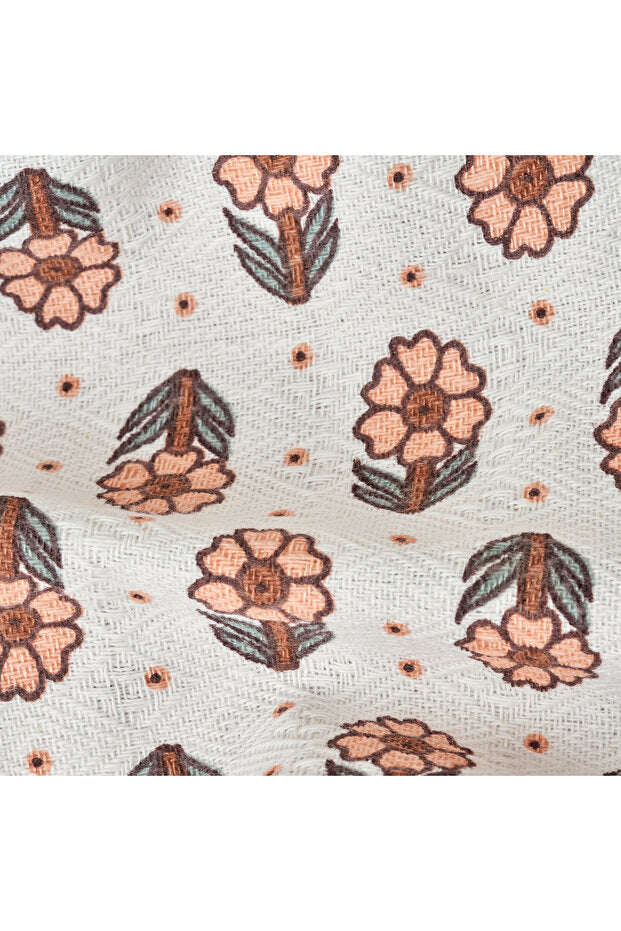 Jane Cotton Printed Quilted Blanket - 200x220 cm