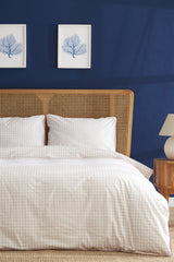Daren 100% Cotton Double Duvet Cover Set - Red