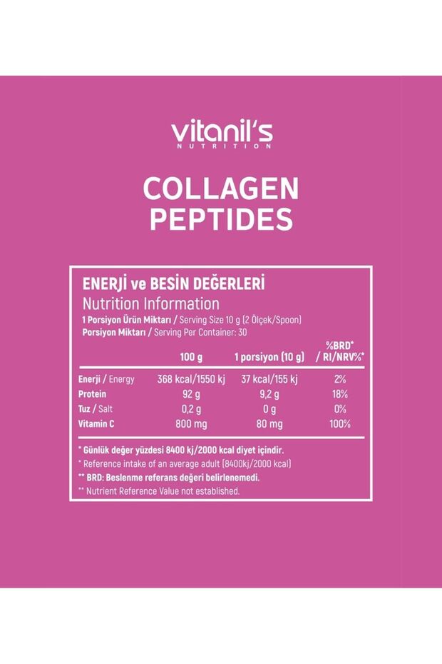 Kolagenové peptidy - bez chuti, 300g s vitamínem C