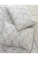 Kerman Double Size Duvet Cover Set - Beige/Grey