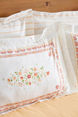 Cecile Double Floral Cotton Duvet Cover & Blanket Set