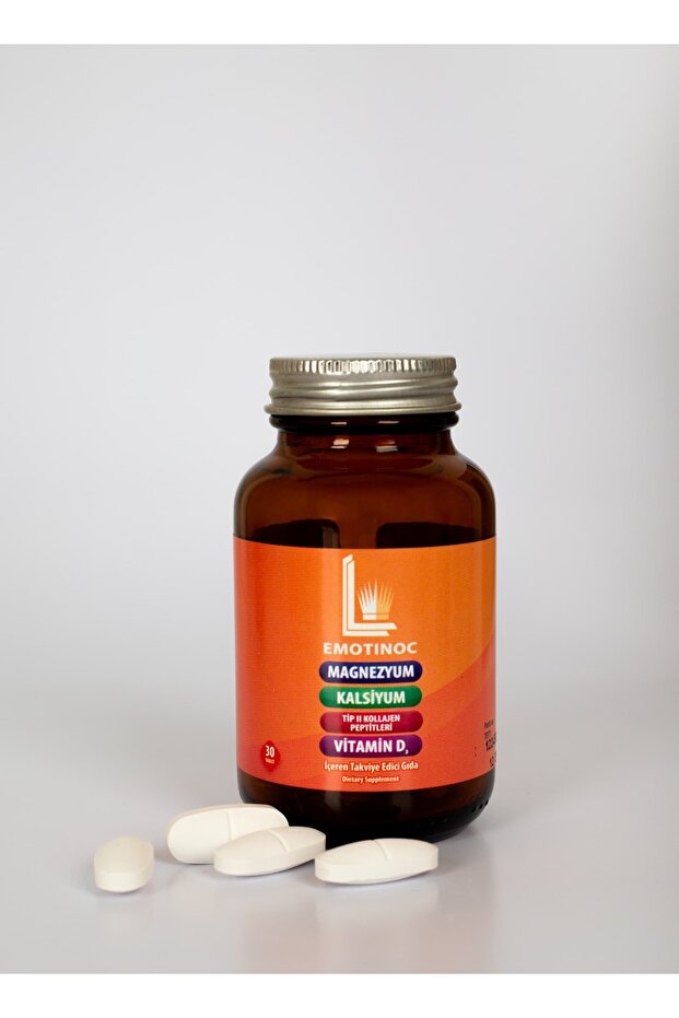 Kollagen, D3, Calcium, Magnesium, Bor Supplement - 30 Tabletter