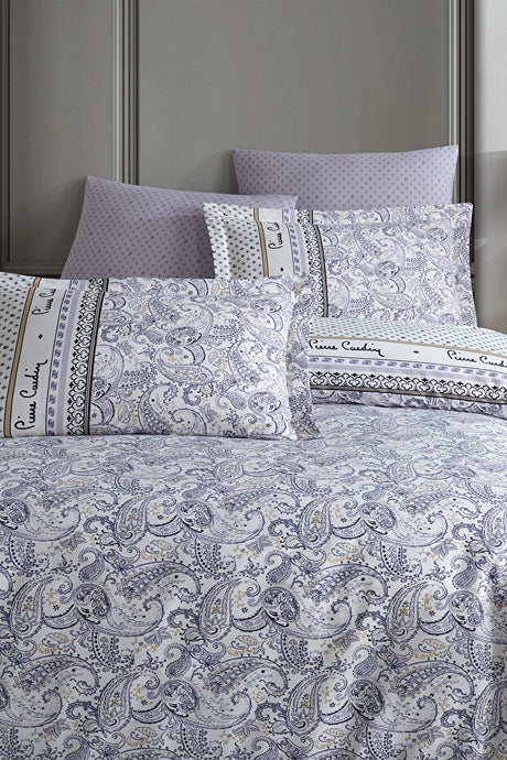 Ranforce Double Duvet Cover Set - Etnic Indigo Cotton