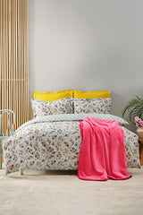 Narlo Indigo Double Winter Bedding Set - Floral, 200x220 cm