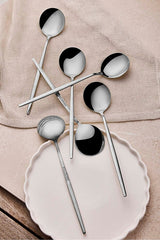 Stainless Steel Dinner Spoons - Set of 6