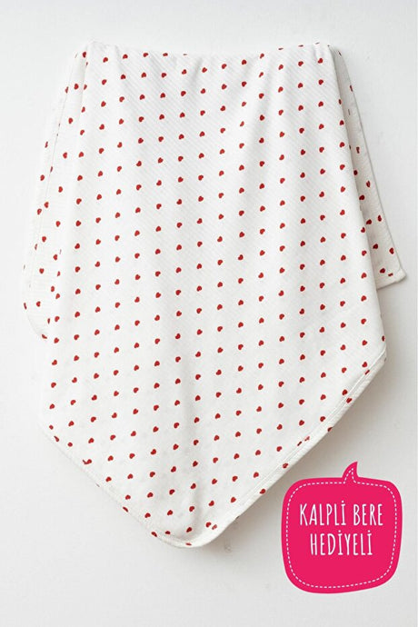 Red Heart Double Layer Baby Blanket - 80x90 cm
