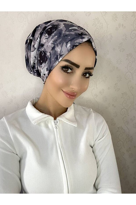 Patterned Tie-Back Headscarf - Soft & Stylish ()