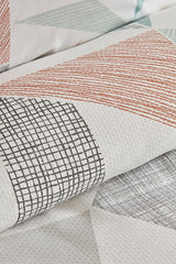 Lenny Double Size 100% Cotton Pique Bedding Set