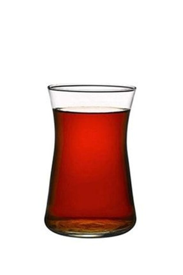 Elegant Clear Glass 6-Piece Tea Glass Set - Traditional Turkish Design