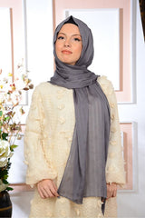 Shiny Striped Chiffon Shawl for Daily & Evening