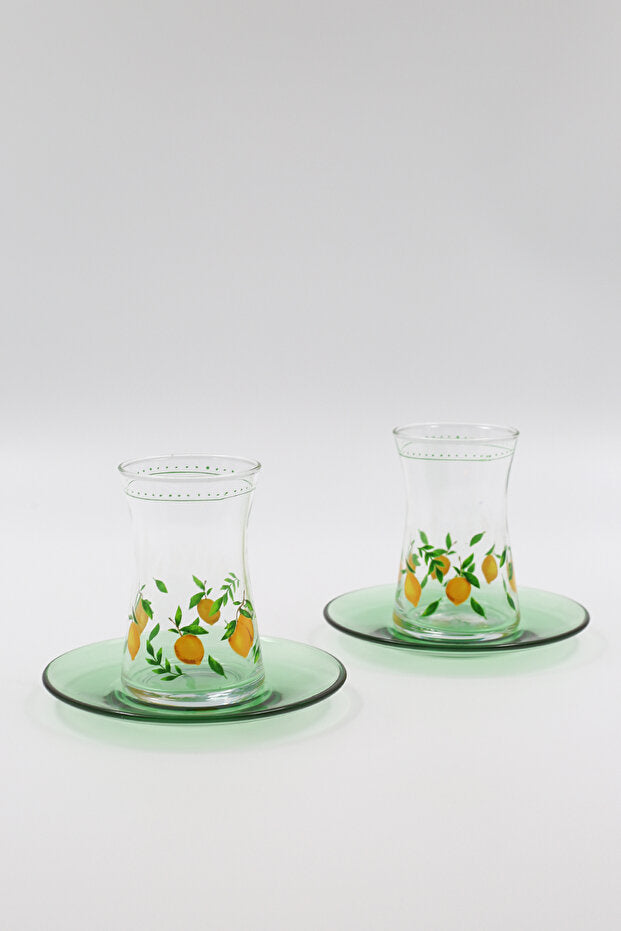 Rakle Professional Bodrum Turkish Tea Glass Set - 12 Piece - 170cc