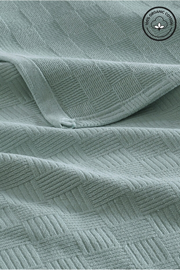 Double Size Organic Cotton Pike Bedspread - 200x230cm