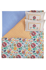 Regina 100% Cotton Single Duvet Cover Set - Artistic Floral
