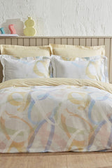 Favora Double Duvet Cover Set - Multicolor, 100% Cotton