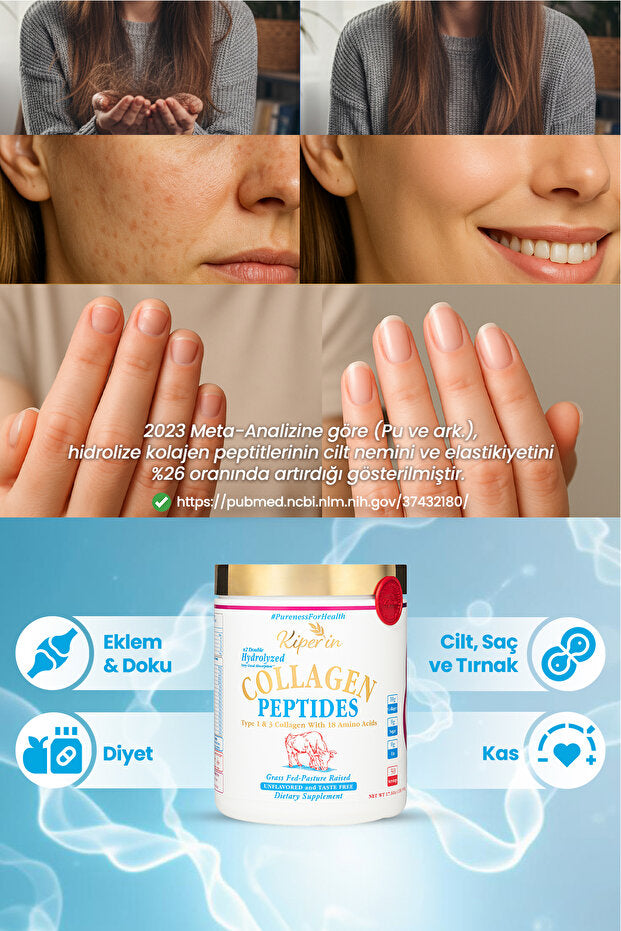 Doppel-hydrolysierte Kollagenpeptide - 500g unaromatisiertes Pulver