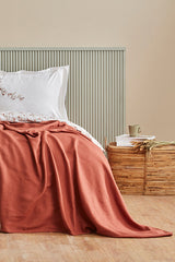 100% Cotton Double Duvet Cover Set with Pique Blanket