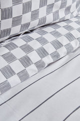 Cordova 100% Cotton Double Duvet Cover Set - Anthracite