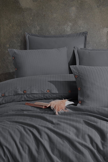 100% Cotton Double Duvet Cover Set - 200x220cm, Buttoned
