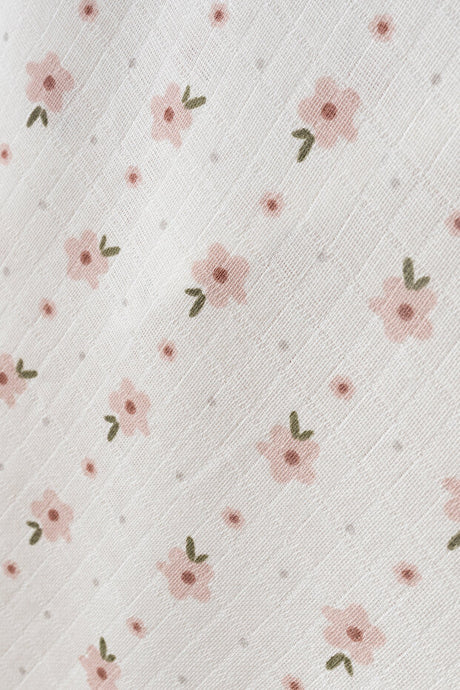 Newborn Hospital Exit Set - 6-Piece 100% Cotton Cute Flower (0-3 Months)