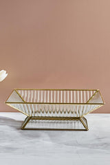Elegant Glass Footed Serving Stand - Modern Design for Any Occasion