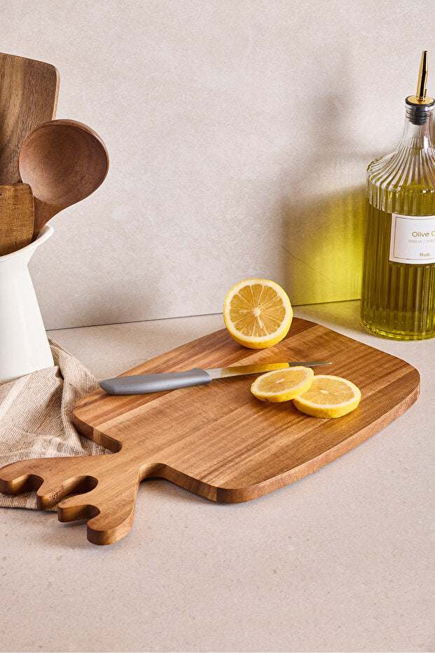 Acacia Deer Handle Cutting Board - 43x24 cm