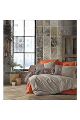 Folk Art Double Duvet Cover Set - True Cinnamon