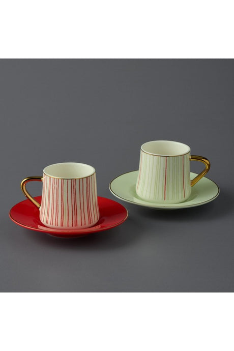 Ruben Porcelain Coffee Cup Set - 75ml x 2
