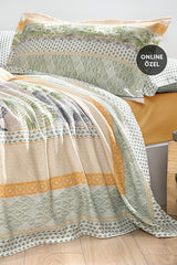 Blair Double Pique Set - Tropical Leaf Design, 100% Cotton