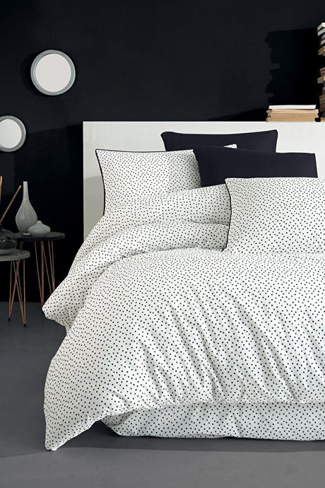 Points 100% Cotton King Size Duvet Cover Set - 240x220 cm