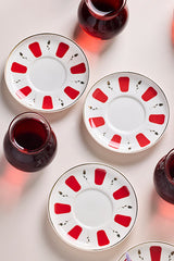 12-Piece Glass Tea Set - 6 Person, 210ml Capacity