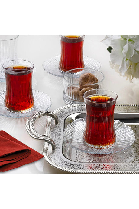 Set di bicchieri professionali per tè turco e espresso Pasabahce Elysia - 12 pezzi