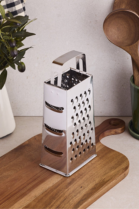23 cm 4-Sided Metal Box Grater with Ergonomic Handle