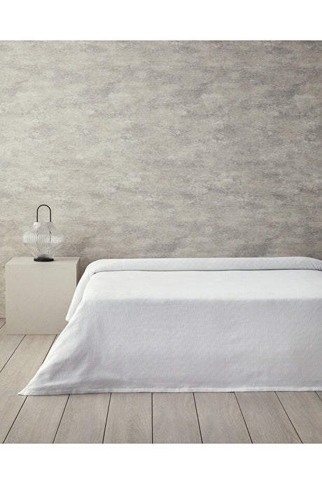 Plain Cotton Pique Bedspread - Single, 150x220 cm