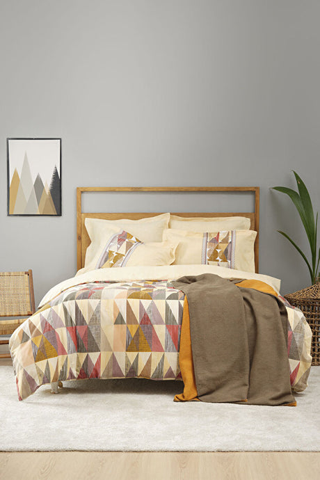 Frenela Double Cotton Duvet Cover & Blanket Set