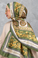 Zijde Voile Sjaal Elegante Barok Ontwerp
