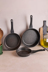 ProGranito Diamond Cast Frying Pan Set - 3-Piece 20-24-28 Cm