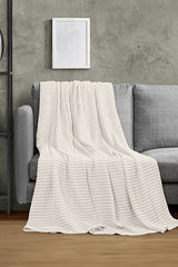 100% Cotton Waffle Bedspread - 200x230 cm Double Pike