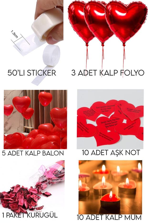 Romantic Valentine's Day Room Decoration & Surprise Set