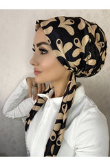 Patterned Tie-Back Shawl - Soft & Stylish Comfort