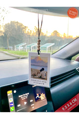 Personalized Photo Car Ornament - 'Drive Carefully' Message