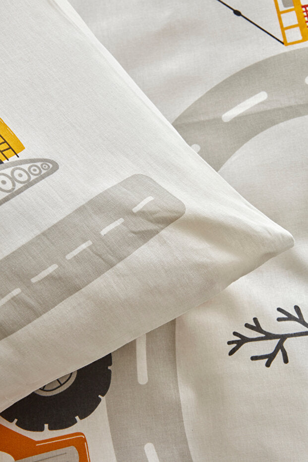 Young Race 100% Cotton Single Duvet Cover Set