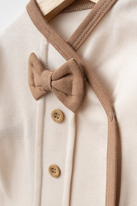 Baby Bow Tie 100% Cotton 5-Piece Newborn Hospital Exit Set
